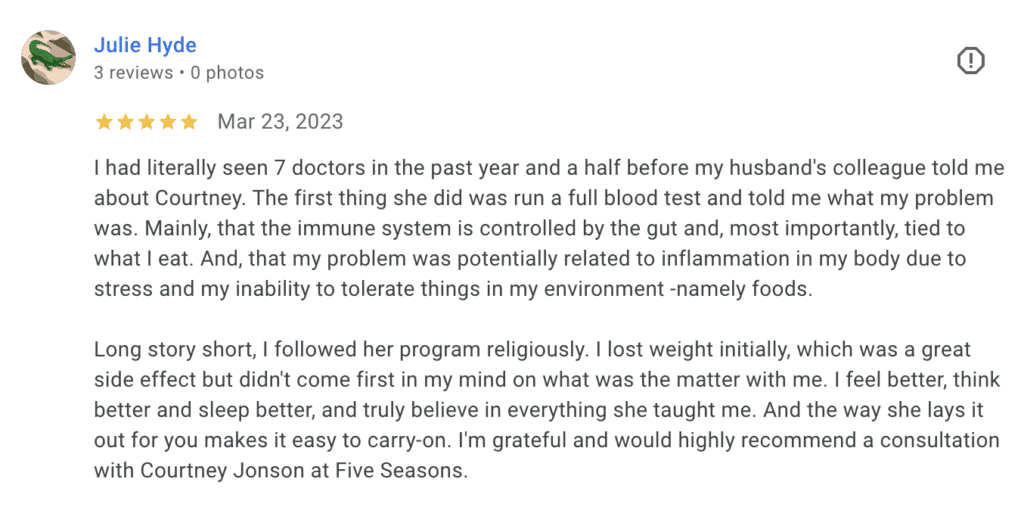 Client Reviews Julie